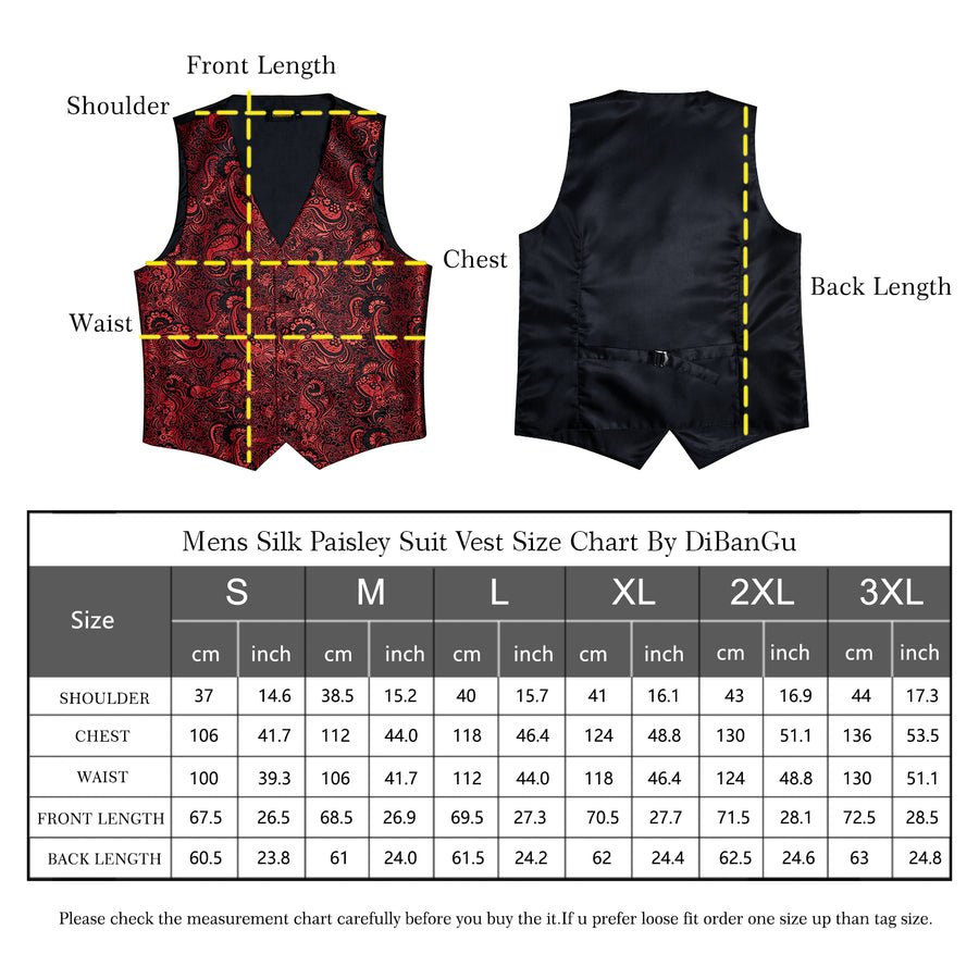 Christmas Red Snowflake Novelty Jacquard Silk Men's Vest Set vest set    - Sophisticated Gentlemen