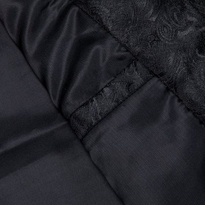 Black Paisley Bomber Jacket jacket    - Sophisticated Gentlemen