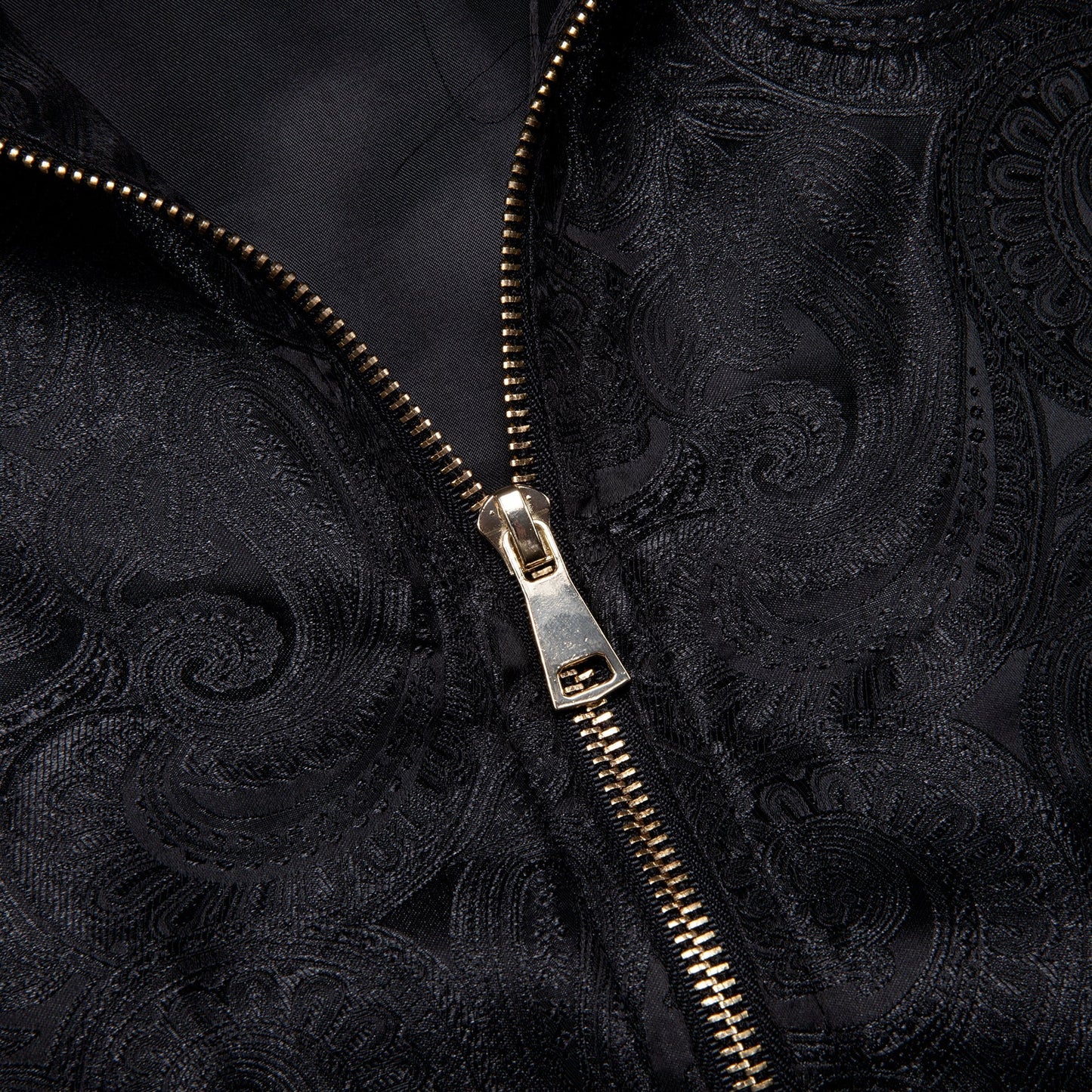 Black Paisley Bomber Jacket jacket    - Sophisticated Gentlemen