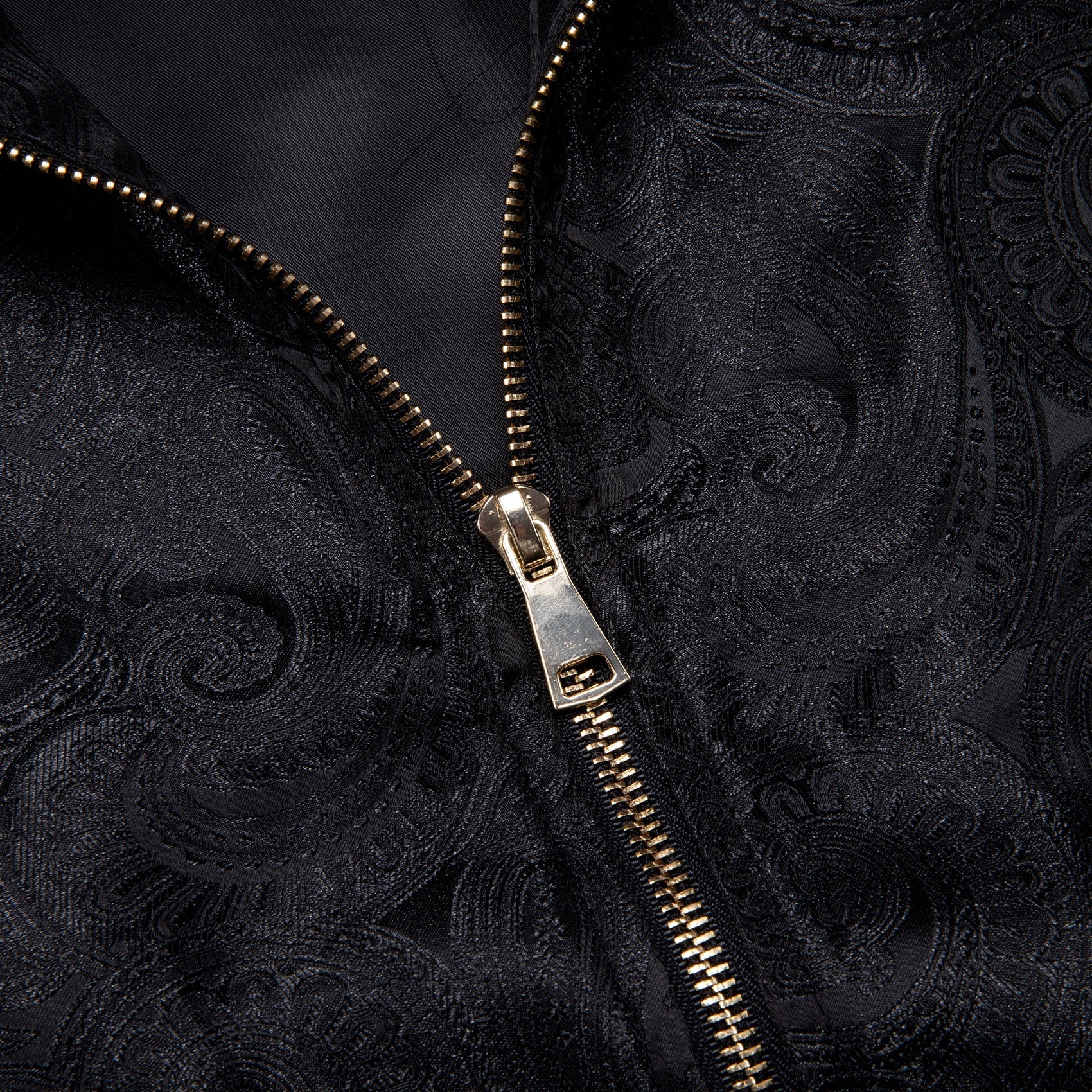 Black Paisley Bomber Jacket jacket    - Sophisticated Gentlemen