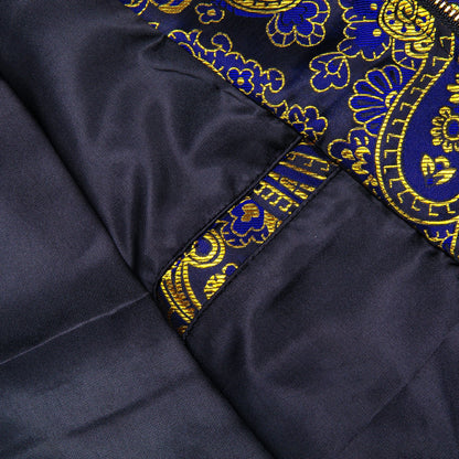 Yellow and Blue Paisley Bomber Jacket jacket    - Sophisticated Gentlemen