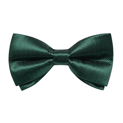 Shining Green Solid Jacquard Silk Vest Set vest set    - Sophisticated Gentlemen