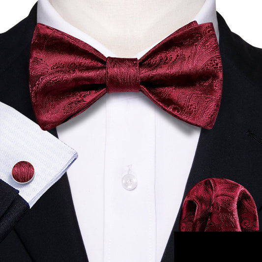 Bloody Mary Bow Tie, Pocket Square and Cufflinks bow tie    - Sophisticated Gentlemen
