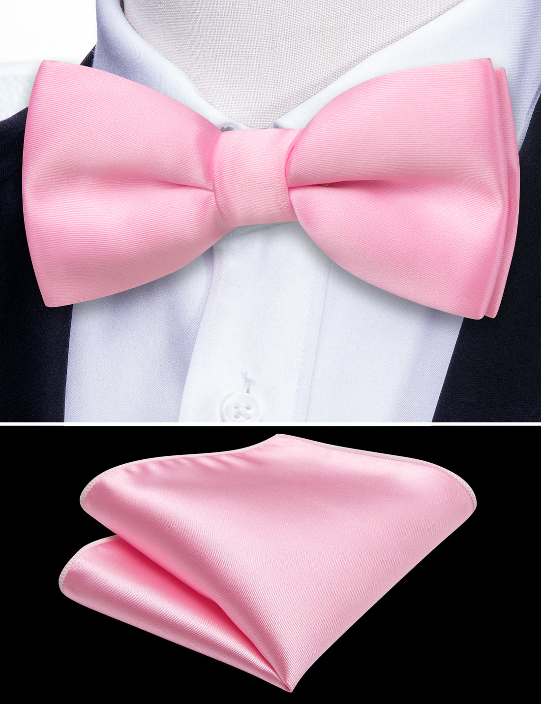 Pink Solid Children Bow Tie Set bow ties    - Sophisticated Gentlemen