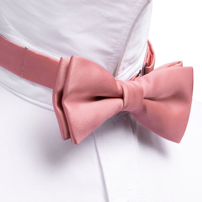 Light Coral Solid Kids Bow Tie Set bow ties    - Sophisticated Gentlemen