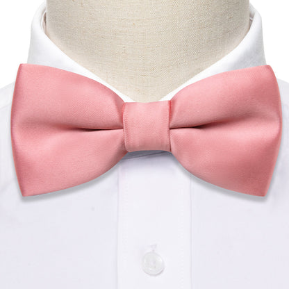 Light Coral Solid Kids Bow Tie Set bow ties    - Sophisticated Gentlemen