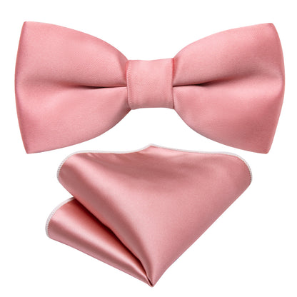 Light Coral Solid Kids Bow Tie Set bow ties    - Sophisticated Gentlemen