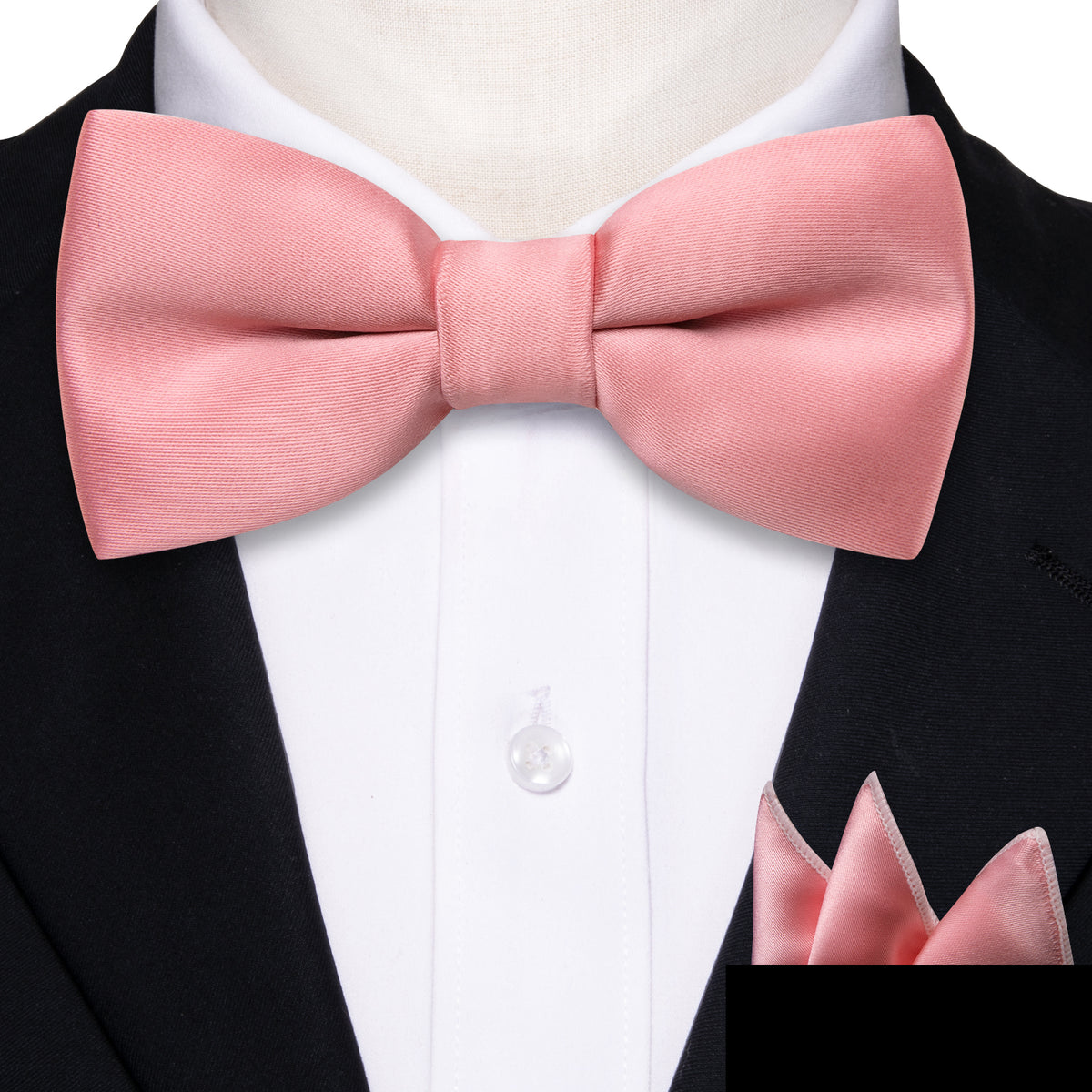 Light Coral Solid Kids Bow Tie Set bow ties    - Sophisticated Gentlemen
