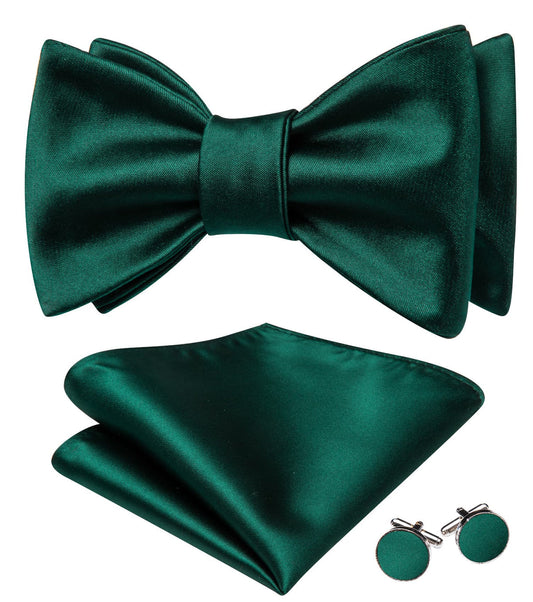 Emerald Green Bow Tie Set bow ties    - Sophisticated Gentlemen