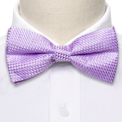 Purple Plaid Bow Tie Set bow ties    - Sophisticated Gentlemen