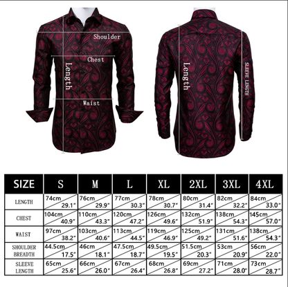 Classic White Paisley Silk Dress Shirt shirt    - Sophisticated Gentlemen