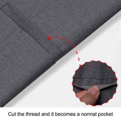 Gray Solid Silk Men's Classic Vest Set vest set    - Sophisticated Gentlemen