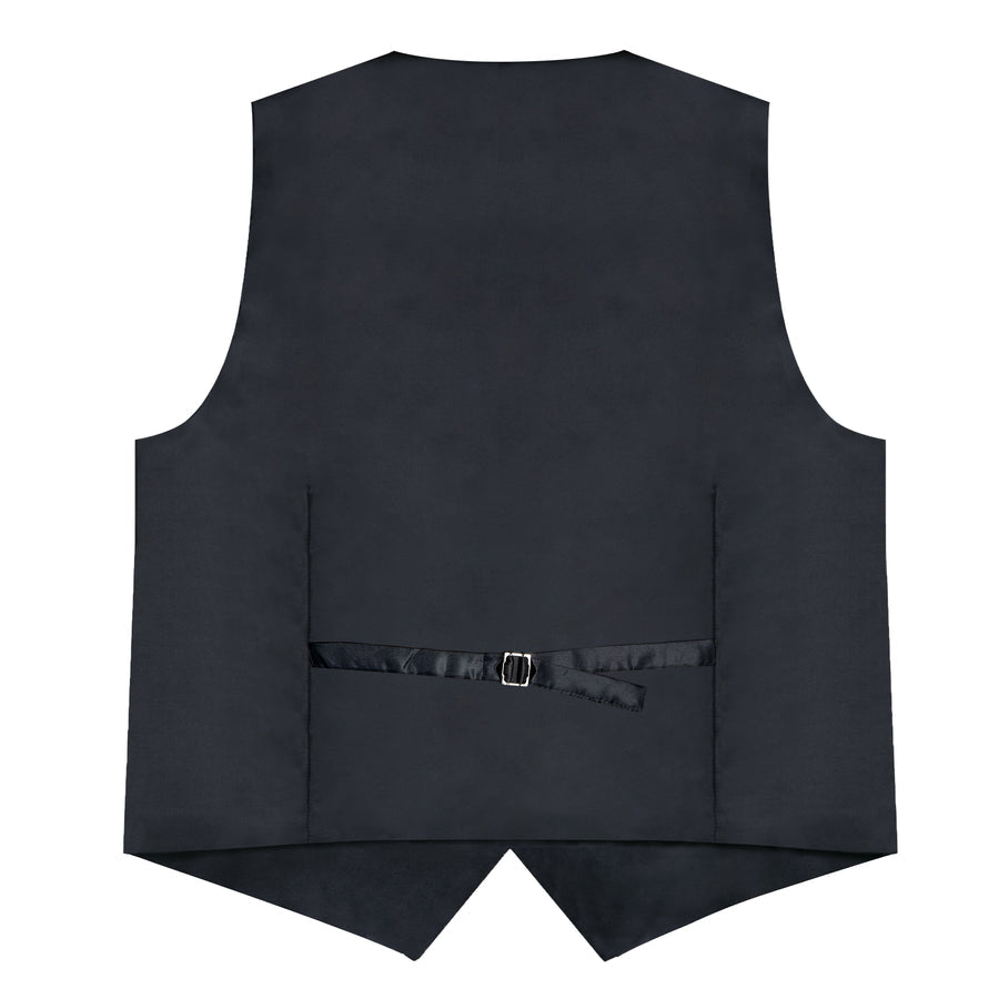 Satin Champagne Solid Vest Set vest set    - Sophisticated Gentlemen