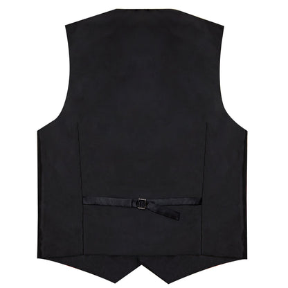 Light Sky Blue Solid Silk Bowtie Vest Set vest set    - Sophisticated Gentlemen