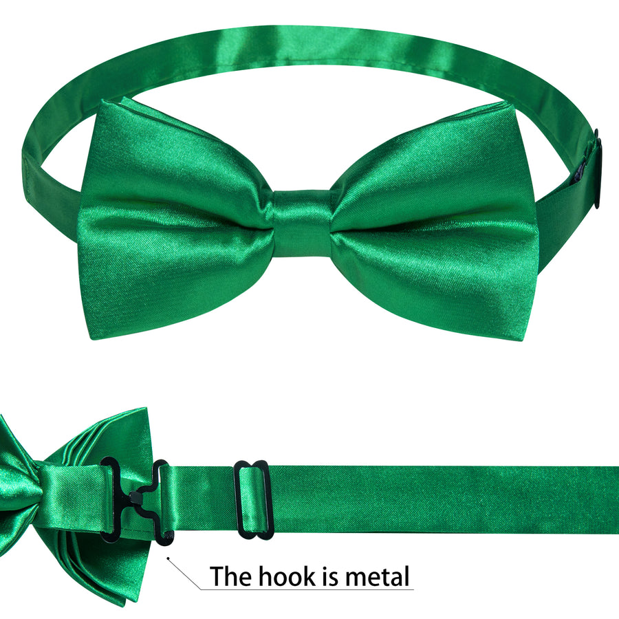 Emerald Green Solid Silk Vest Set vest set    - Sophisticated Gentlemen