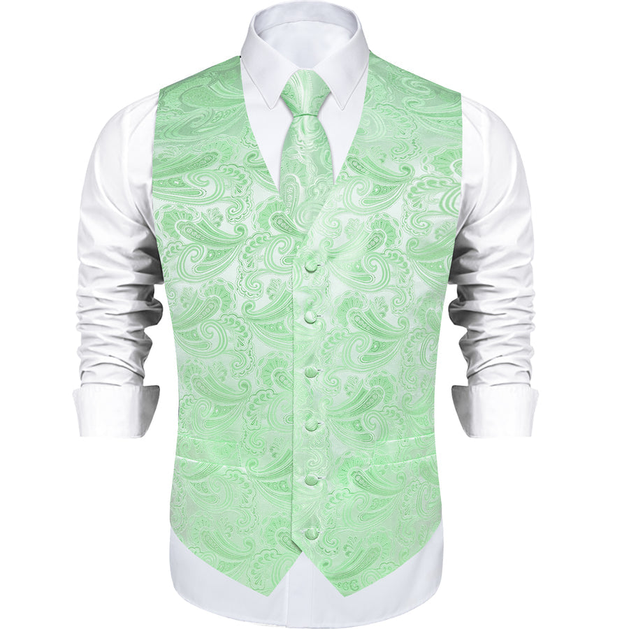 SeaFoam Green Vest Set vest set    - Sophisticated Gentlemen