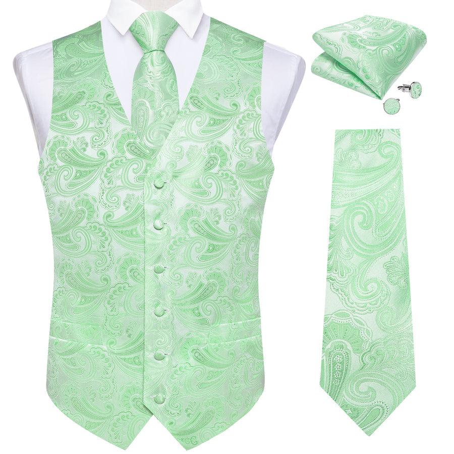 SeaFoam Green Vest Set vest set    - Sophisticated Gentlemen
