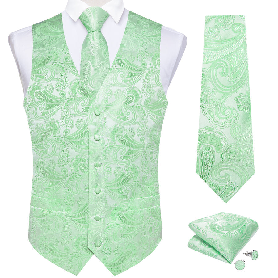 SeaFoam Green Vest Set vest set    - Sophisticated Gentlemen