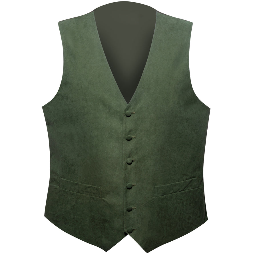 Green Vest Sage Solid Splicing Jacquard Vest Set vest set    - Sophisticated Gentlemen