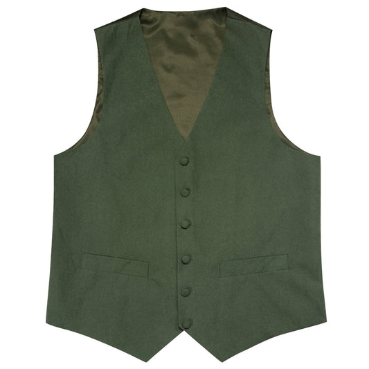 Green Vest Sage Solid Splicing Jacquard Vest Set vest set S (Chest 40")   - Sophisticated Gentlemen