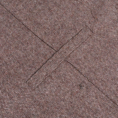Coffee Brown Solid Wool Splicing Jacquard Vest Set vest set    - Sophisticated Gentlemen