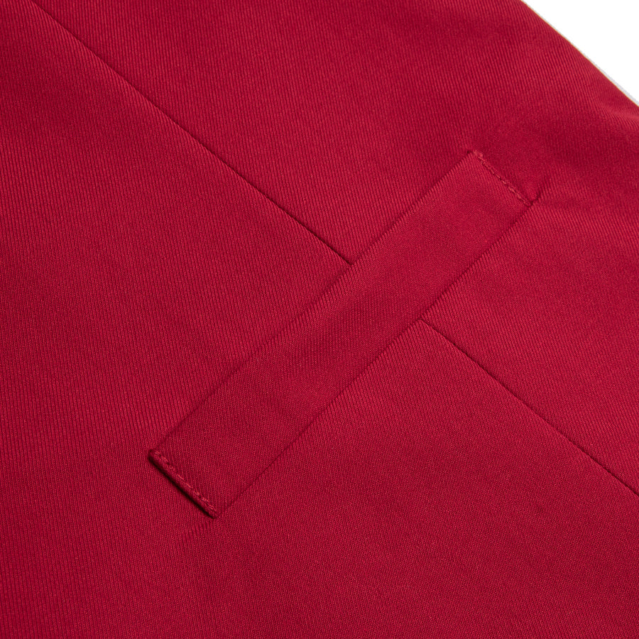 Lipstick Red Solid Splicing Jacquard Vest Set vest set    - Sophisticated Gentlemen