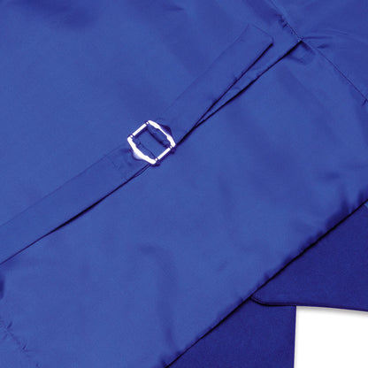 Cobalt Blue Solid Silk Vest Set vest set    - Sophisticated Gentlemen