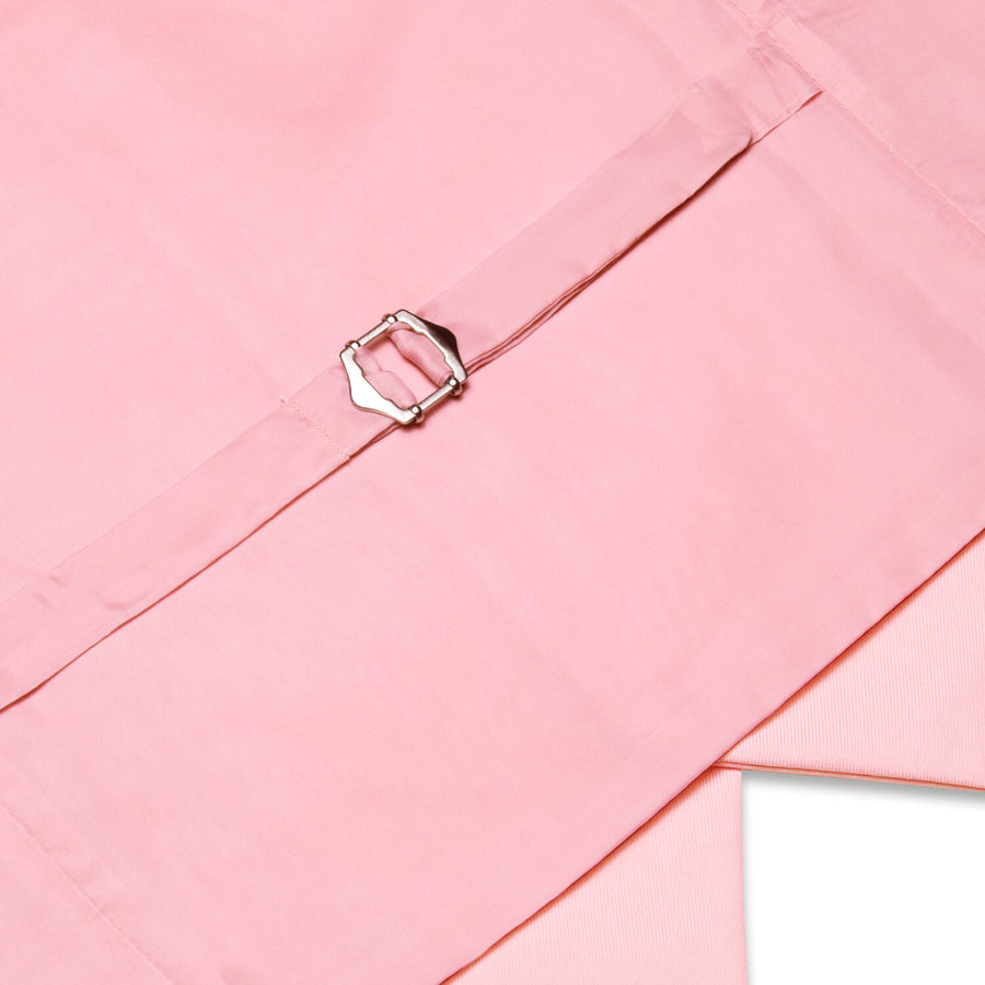 Baby Pink Solid Silk Vest Set vest set    - Sophisticated Gentlemen