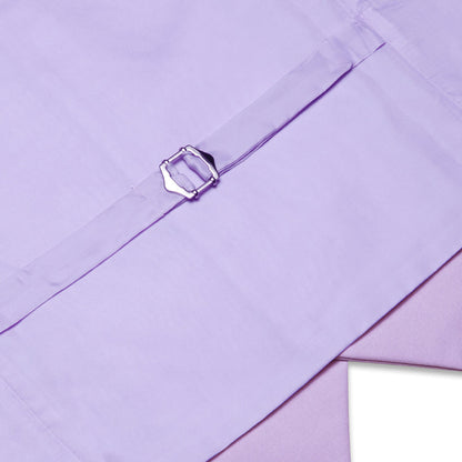 Thistle Purple Solid Silk Vest Set vest set    - Sophisticated Gentlemen
