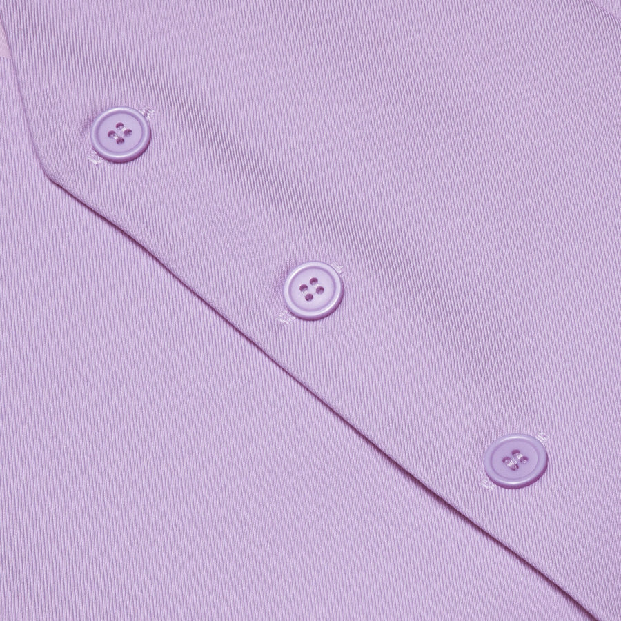 Thistle Purple Solid Silk Vest Set vest set    - Sophisticated Gentlemen