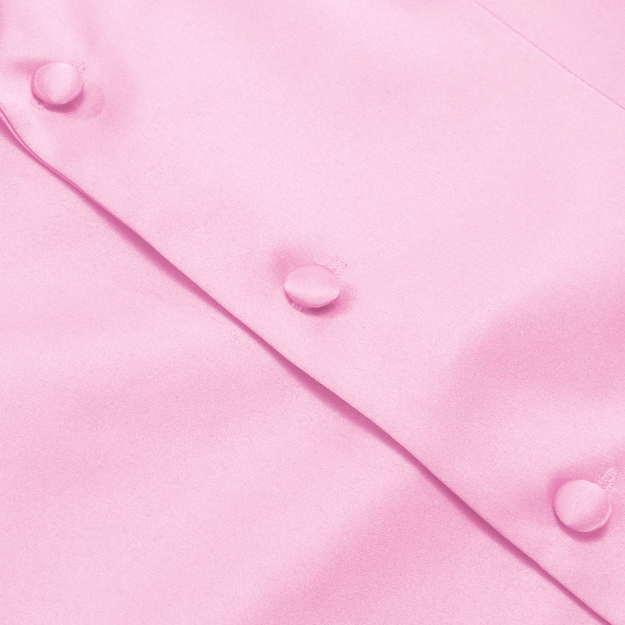Blush Pink Silk Suit Vest Set vest set    - Sophisticated Gentlemen