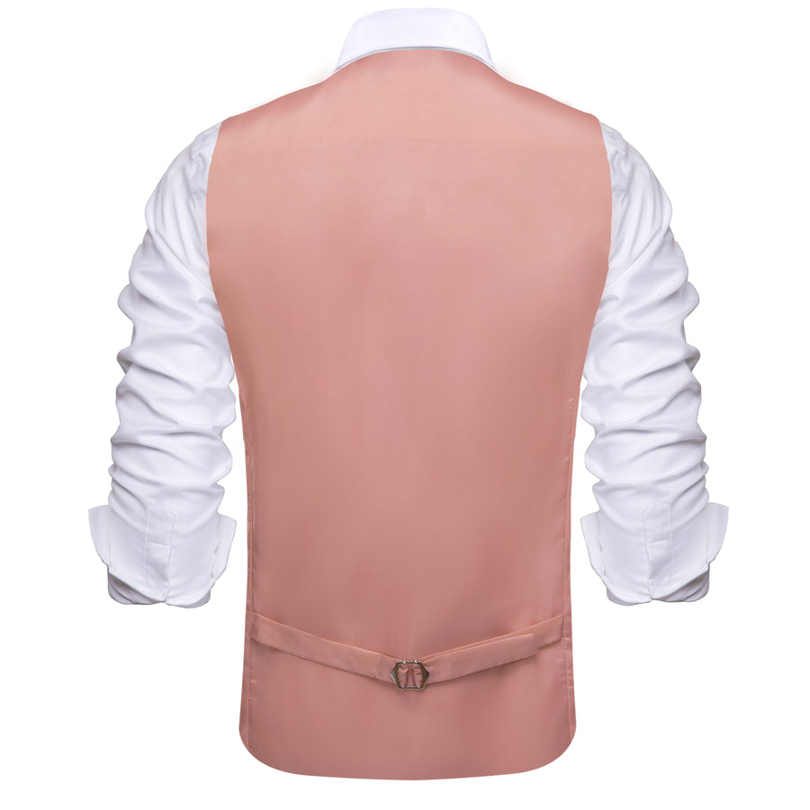 Lemonade Pink Silk Suit Vest Set vest set    - Sophisticated Gentlemen