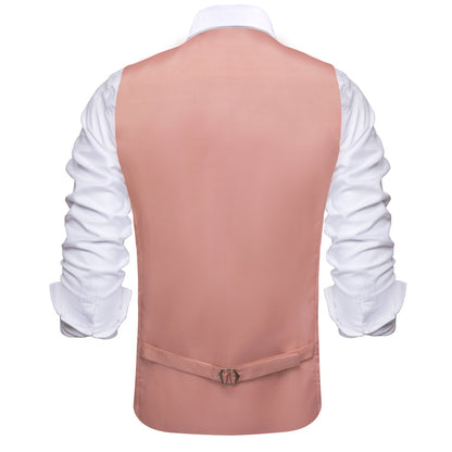 Lemonade Pink Silk Suit Vest Set vest set    - Sophisticated Gentlemen