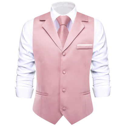 Lemonade Pink Silk Suit Vest Set vest set S (Chest 40")   - Sophisticated Gentlemen