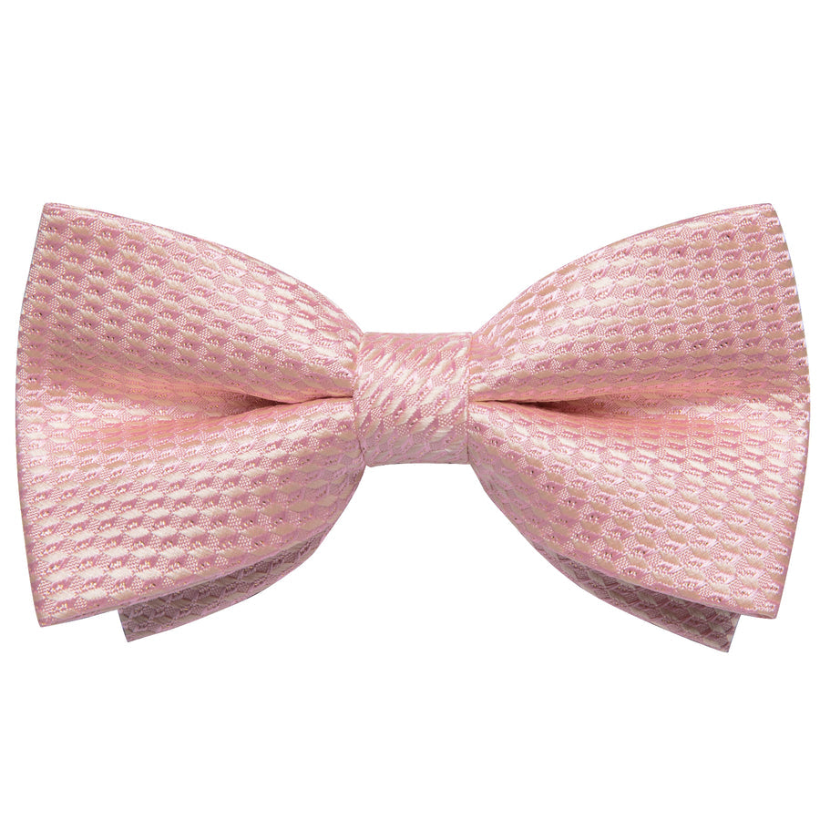 Baby Pink Polka Dot Jacquard Silk Vest Set vest set    - Sophisticated Gentlemen