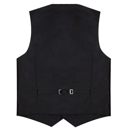 Golden Brown Paisley Silk Men's Vest Set vest set    - Sophisticated Gentlemen