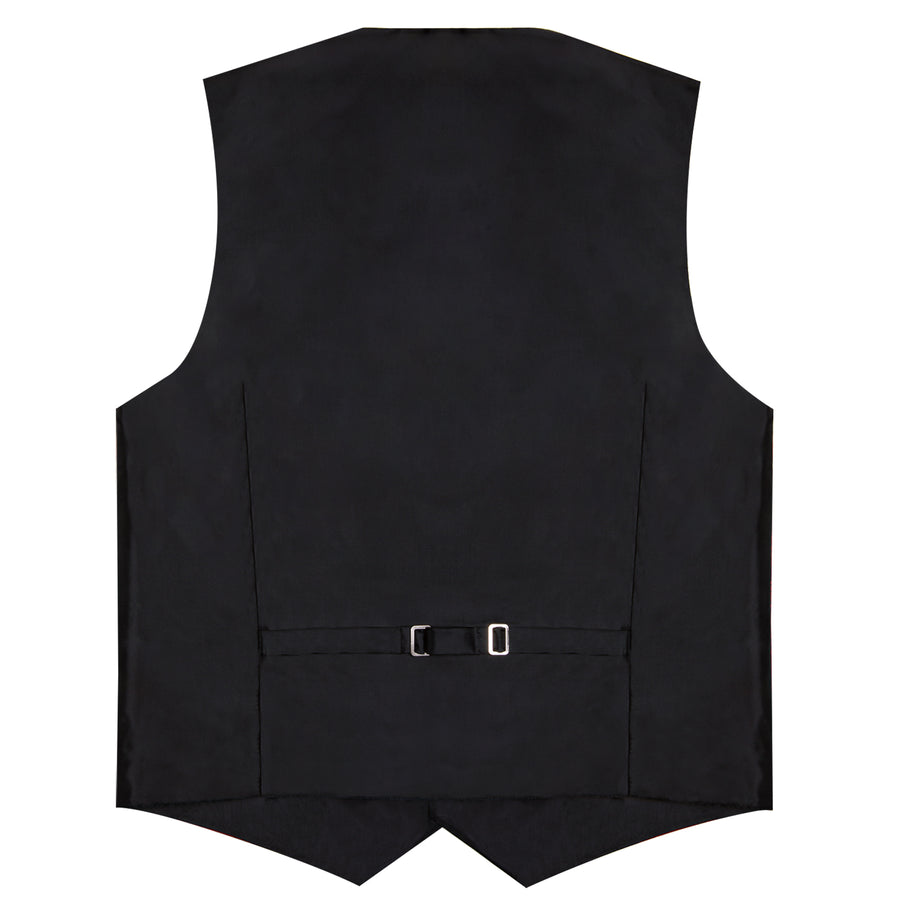 Yellow Irregular Pattern Novelty Silk Vest Set vest set    - Sophisticated Gentlemen