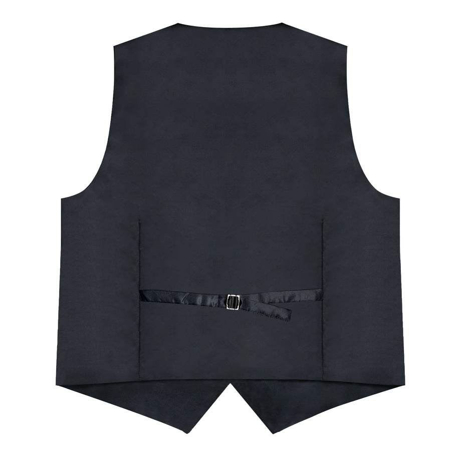 Gold Black Paisley Hot Stamping Silk Men's Vest Set vest set    - Sophisticated Gentlemen