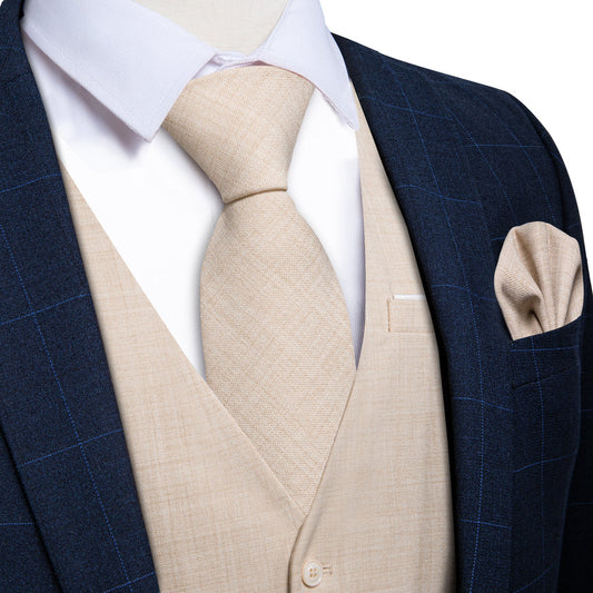 White Solid Jacquard Men's Vest Set vest set S (Chest 40")   - Sophisticated Gentlemen