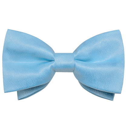 Baby Blue Shining Solid Bowtie Vest Set vest set    - Sophisticated Gentlemen