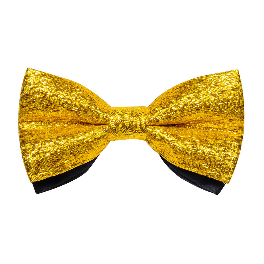 Yellow Shiny Print Bowtie Vest Set vest set    - Sophisticated Gentlemen