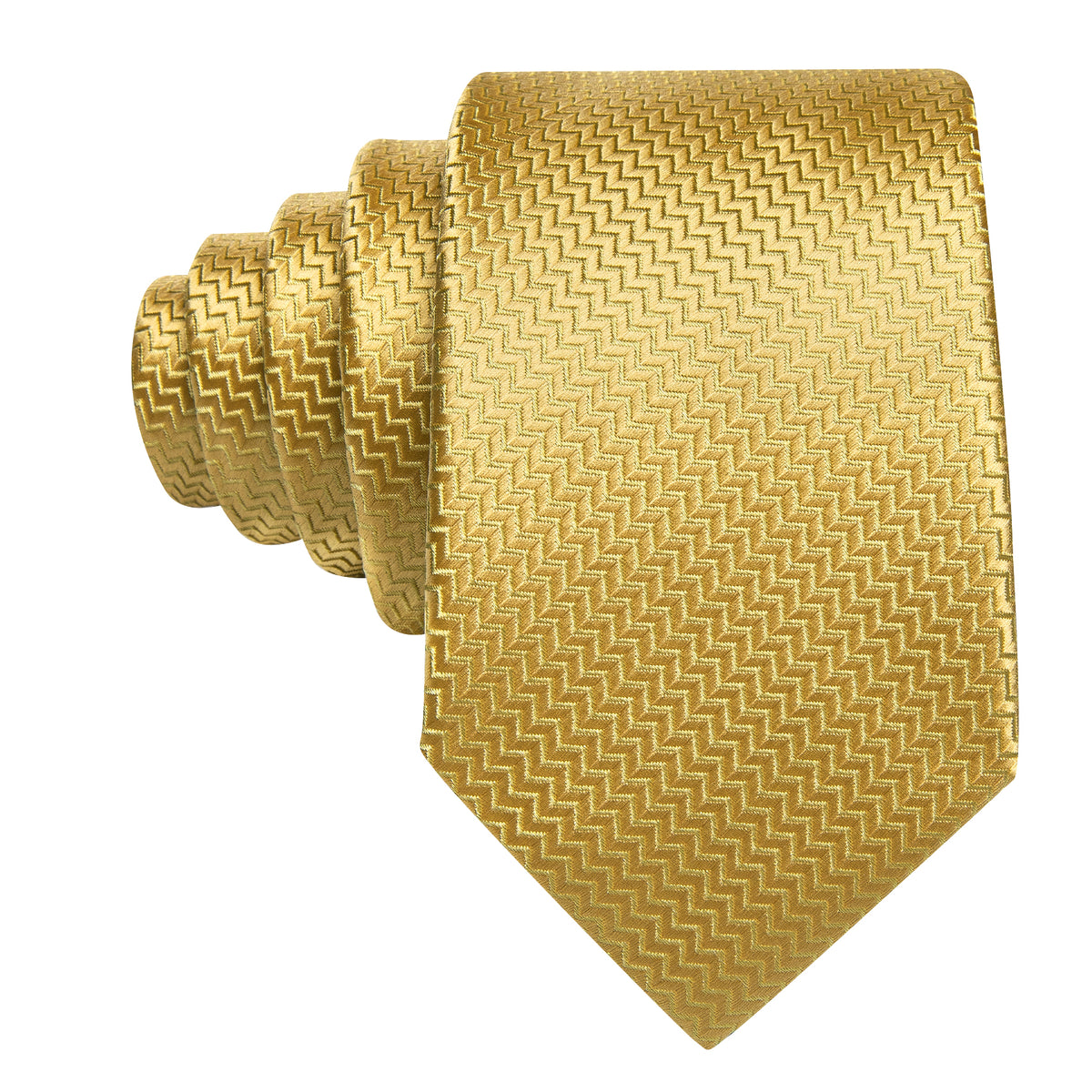 Golden Blocks Tie, Pocket Square and Cufflinks tie sets    - Sophisticated Gentlemen