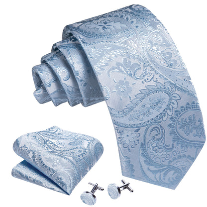 Iceland Tie Set with Pocket Square & Cufflinks tie sets    - Sophisticated Gentlemen