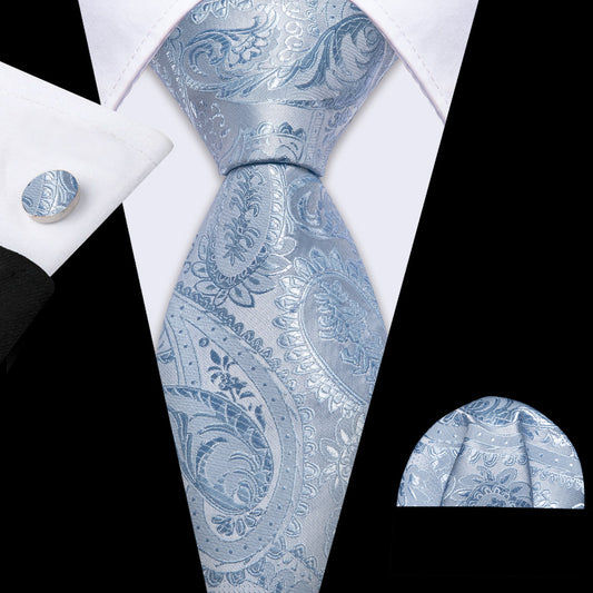 Iceland Tie Set with Pocket Square & Cufflinks tie sets Standard packaging   - Sophisticated Gentlemen