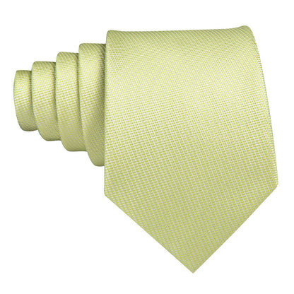 Mist Green Solid Silk Tie, Pocket Square and Cufflinks Set tie sets    - Sophisticated Gentlemen
