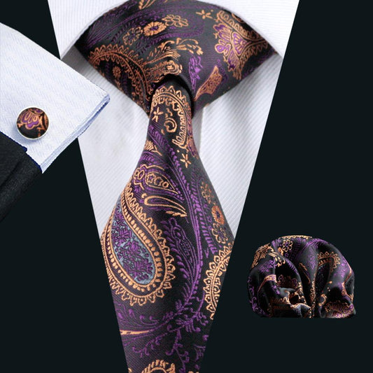 Dornan Tie, Pocket Square and Cufflinks tie sets    - Sophisticated Gentlemen