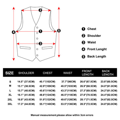 New Dark Blue Solid Shiny Men's Bowtie Vest Set vest set    - Sophisticated Gentlemen