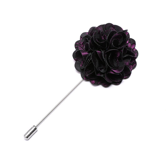 Black and Purple Lapel Pin lapel pin    - Sophisticated Gentlemen