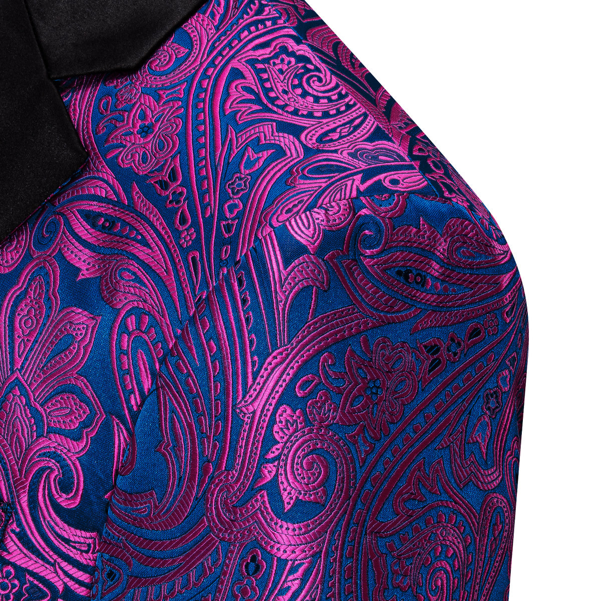Purple and Blue Paisley Tuxedo Jacket tuxedo    - Sophisticated Gentlemen