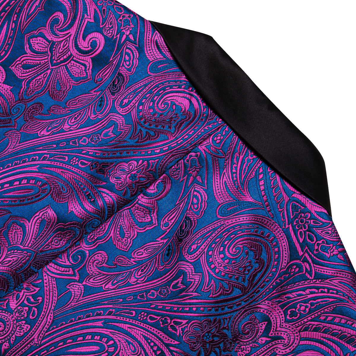 Purple and Blue Paisley Tuxedo Jacket tuxedo    - Sophisticated Gentlemen